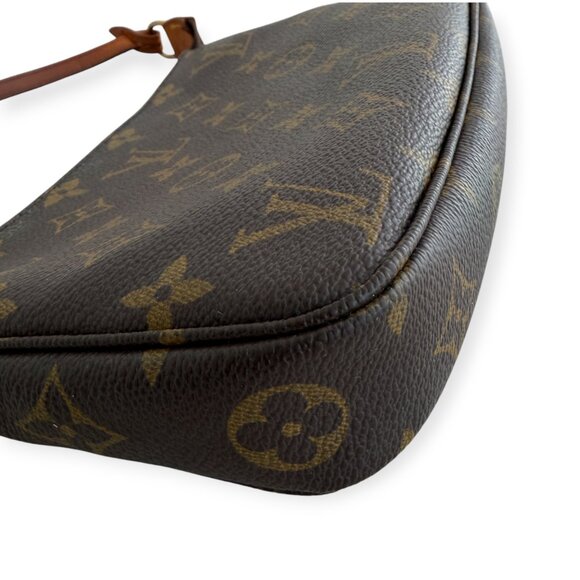 Authentic Louis Vuitton Monogram Pochette Accessories Mini Top Handle Bag - Picture 5 of 12